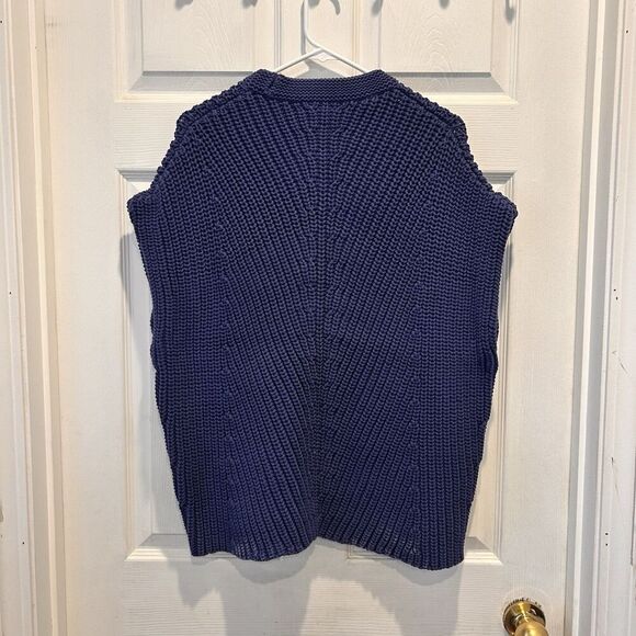 rag & bone Blue Shane Sweater Vest Size Small - Picture 5 of 8